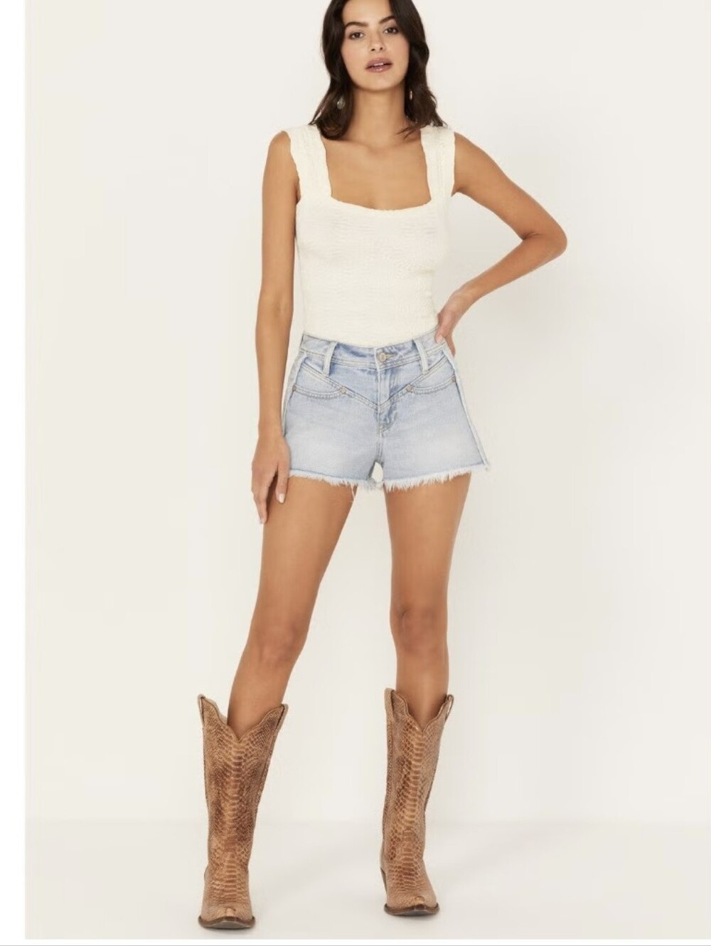 Shyanne Light Blue Denim Jean Shorts